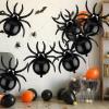 10pcs Halloween Spider Balloons, 32.28x30.7 Inch Large Spider Foil Balloons Scary Halloween Balloons for Halloween Themed Props Party Decorations Supplies view 3
