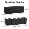 1000 Counts Card Sleeves and 5 in 1 Card Deck Box for MTG (Black Grey) view 3