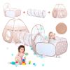 PigPigPen 3 in 1 Kids Play Tent with Play Tunnel and Ball Pit, Toddler Clibing Toys for Boys & Girls, Pop Up Playhouse Toys for Baby Indoor Outdoor, Gift for 3+ Year Old Child view 1
