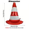 2PCS Self standing Racing Traffic Cones Foil Balloon car balloons for birthday boy race Themed party Baby Shower traffic cones party race track Decorations Supplies view 3