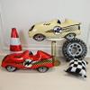 2PCS Self standing Racing Traffic Cones Foil Balloon car balloons for birthday boy race Themed party Baby Shower traffic cones party race track Decorations Supplies view 4