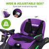 24V Ride on Toy for Big Children, Kids' Electric Vehicles Outdoor Race Toy with 4 Strong Motors Total 300W Bluetooth Speaker and 24V 7AH Big Battery, Adjustable Seat, Electric Cars (Eva) view 2