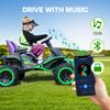 24V Ride on Toy for Big Children, Kids' Electric Vehicles Outdoor Race Toy with 4 Strong Motors Total 300W Bluetooth Speaker and 24V 7AH Big Battery, Adjustable Seat, Electric Cars (Eva) view 4