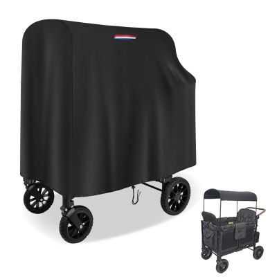 POMER Stroller Wagon Cover for WONDERFOLD W2 Original,Outdoor Waterproof 420D Wagon Cart Cover with Handle Adjustable Drawstring-33Lx30 Wx43 H