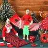 UPINS 14 Pcs Christmas Elf Doll Accessories Set with Sleeping Bag, Bathrobe, Top, Pants, Apron, Chef Hat, Scarf, Swimming Circle, Hammock & Xmas Accessory for Doll Decorations view 4