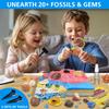 PIBEX Volcano & Ocean Fossil Dig Kit, Dig up 20+ Real Fossils, Rocks, Shells & Sea Snails with Eruption Experiments, Earth Science Geology Kit for Kids, STEM Toy Gift for Boys & Girls Age 6-8-12 view 3