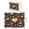 Jigsaw Puzzles for Adults Golden Heart and Love Jigsaw Puzzle with Letters on Back Challenging Game Puzzle Personalized Puzzle Perfect for Puzzle Enthusiasts view 2