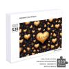 Jigsaw Puzzles for Adults Golden Heart and Love Jigsaw Puzzle with Letters on Back Challenging Game Puzzle Personalized Puzzle Perfect for Puzzle Enthusiasts view 4