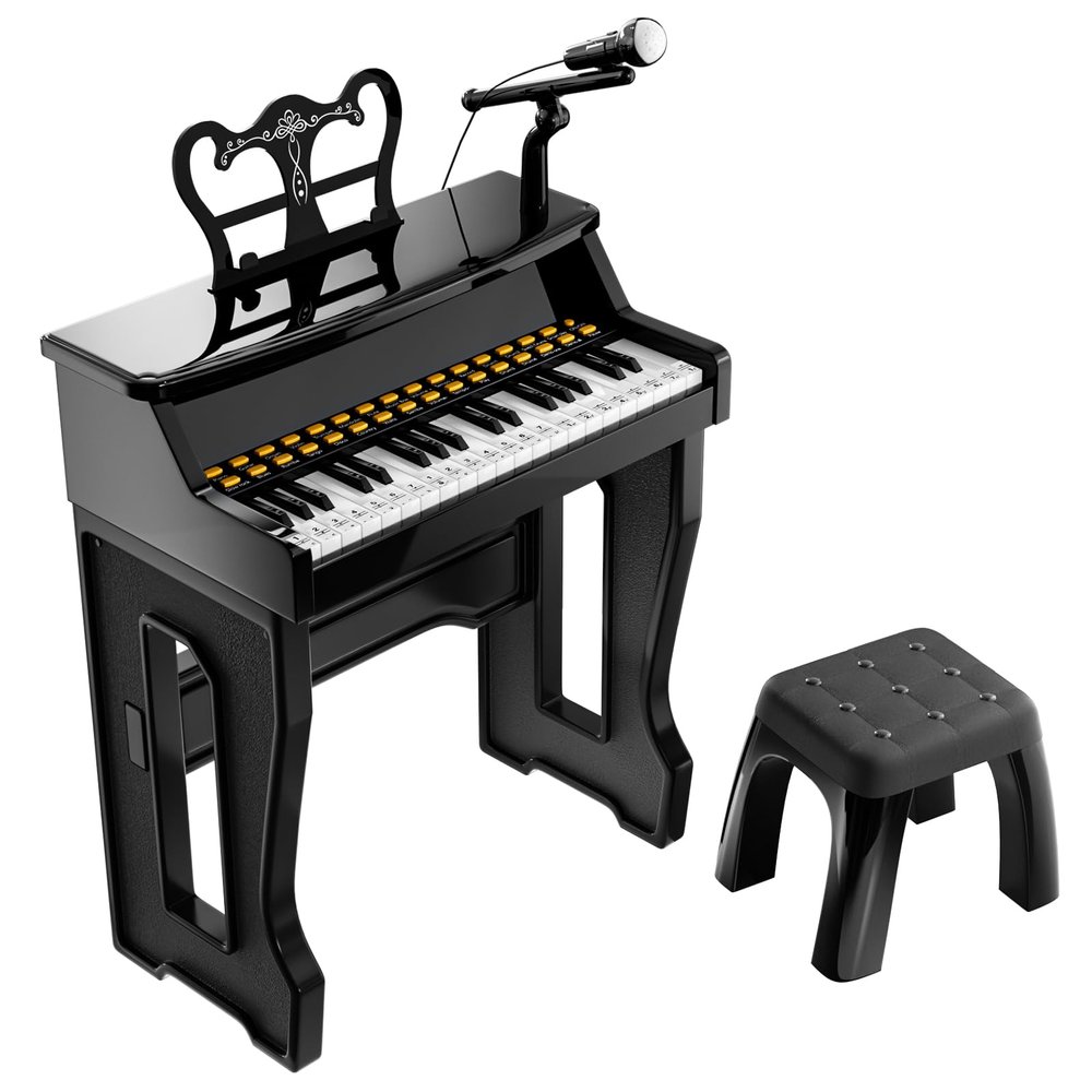Toy Pianos for Kids Ages 3-7 - with Piano Keyboard Stickers for Toddler Piano Learning Beginners 37 Keys 4 5 6 Years Old Girls and Boys Birthday Gift