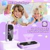Purple Unicorn Kids Phone, 2.8" IPS Touchscreen Kid Smart Phone, Fake Phone Dual Cameras with 8GB SD Card, Smart Kids Phone for Girls Boys Ages 3-12, Toddler Play Phone with Music Player/ Games/Video view 4
