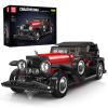 Mould King 10114 Classic Car Building Blocks Model, 1308 Pieces Vintage Car Model Toy, Creative Idea Vehicle Collectible for Adult view 1