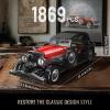 Mould King 10114 Classic Car Building Blocks Model, 1308 Pieces Vintage Car Model Toy, Creative Idea Vehicle Collectible for Adult view 3
