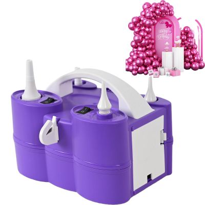 100Pcs Chrome Pink Balloon with Air Pump Electric Set, 3-in-1 Air Pump for Inflatables and Balloon Portable Balloon for Latex 260q Foil Balloon AC 110V Inflator Deflator for Pool Floats Air Mattress