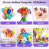 100Pcs Chrome Pink Balloon with Air Pump Electric Set, 3-in-1 Air Pump for Inflatables and Balloon Portable Balloon for Latex 260q Foil Balloon AC 110V Inflator Deflator for Pool Floats Air Mattress view 3