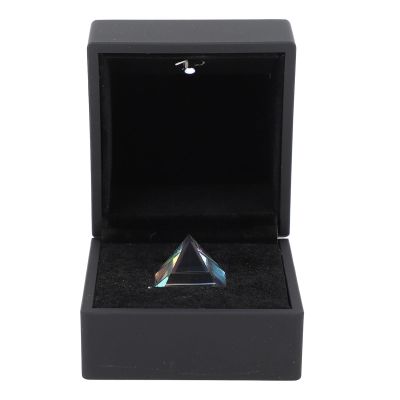 Buachois Pyramid Prism,Crystal Pyramid K9 Optical Glass Pyramid Prism 20mm Pyramid Shape Colored RGB Dispersion Prism for Photo Photography Physics and Decoration