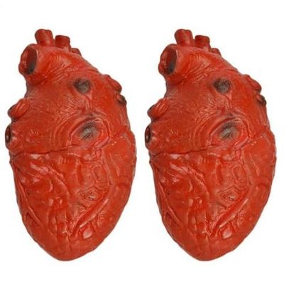 2 Pieces Simulation Fake Heart Bloody Heart Realistic Heart Prop Halloween Fake Heart Prop Halloween Fake Heart Model Haunted House Props Halloween Decoration