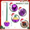 Gejoy 12 Pieces Christmas Bell Necklaces Large Jingle Bell Necklaces Christmas Party Accessories Stocking Stuffers for Craft Xmas Holiday Party Supplies(Charming Colors) view 3