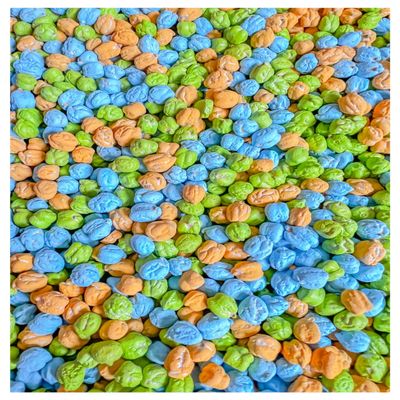 Colored Chickpeas for Sensory Play and Sensory Bins - Many Different Seasonal Colors (4 Cups, Dinosaur)