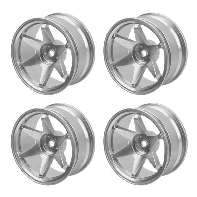 4PCS RC Wheel Hub Reusable CNC Machining RC Wheel Rims Made of Aluminum Alloy for 1/10 RC Car Accessories (#3)