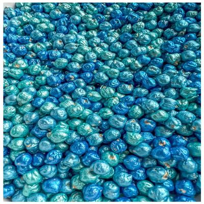 Colored Chickpeas for Sensory Play and Sensory Bins - Many Different Seasonal Colors (4 Cups, Ocean)