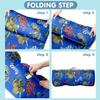 Toddler Nap Mat/Removable Pillow -Blue Dinosaur- Carry Handle with Straps Closure,Toddler Nap Mat Extra Large 50 in*20 in Boys Sleeping Mat Nap Mat for Preschool Kindergarten, Sleeping Bag view 4