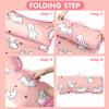 Toddler Nap Mat/Removable Pillow -Pink Dog- Carry Handle with Straps Closure,Toddler Nap Mat Extra Large 50 in*20 in Boys Sleeping Mat Nap Mat for Preschool Kindergarten, Sleeping Bag view 4