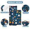 Toddler Nap Mat/Removable Pillow -Sports- Carry Handle with Straps Closure,Toddler Nap Mat Extra Large 60 in*20 in Boys Sleeping Mat Nap Mat for Preschool Kindergarten, Sleeping Bag view 2