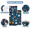 Toddler Nap Mat/Removable Pillow -Sports- Carry Handle with Straps Closure,Toddler Nap Mat Extra Large 50 in*20 in Boys Sleeping Mat Nap Mat for Preschool Kindergarten, Sleeping Bag view 2