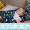 Toddler Nap Mat/Removable Pillow -Sports- Carry Handle with Straps Closure,Toddler Nap Mat Extra Large 50 in*20 in Boys Sleeping Mat Nap Mat for Preschool Kindergarten, Sleeping Bag view 3