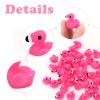 50pcs Mini Resin Flamingo Ducks, Tiny Flamingo Figurines to Hide, Miniature Pink Flamingos Decor for Dollhouse Micro Fairy Garden Landscape DIY Craft view 4