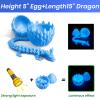 LEWELLRY 15" 3D Printed Dragon Egg,Christmas Birthday Toys, Stocking Stuffers Gift, Articulated Crystal Cool Fidget Dragon for Girls Boys Kids Ages 3,4, 5, 6,7, 8,9,10,11,12 Years Old view 3