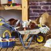 Vilac Little Sturdy Metal Wheelbarrow-Ideal for Transporting Treasures and Helping Gardening. Develops Gross Motor Skills and Autonomy, Multi-Coloured view 3