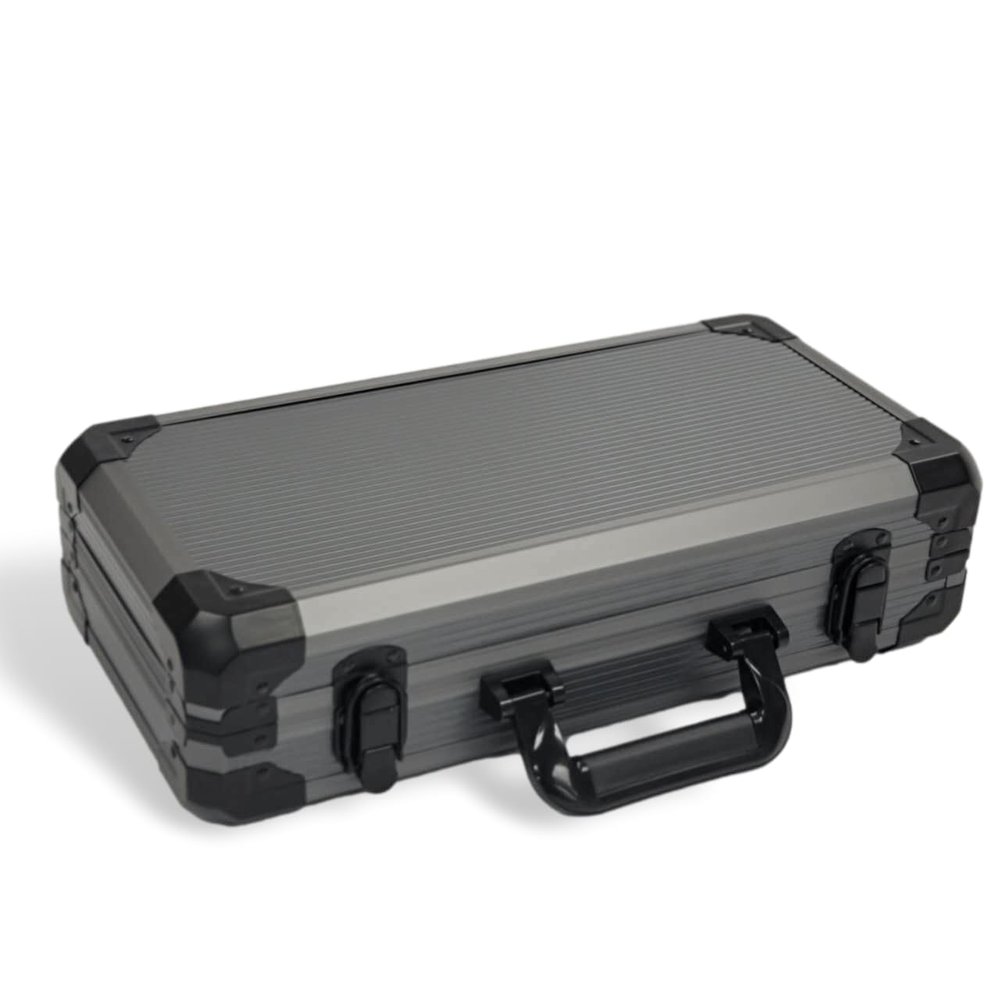 MRC POKER Deluxe Poker Chip Case Gray (300 Chips Capacity)