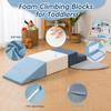 Large 4 Pcs Climbing Toys for Toddlers 1-3 Inside, Oderless & Skin-Friendly Toddler Climbing Toys Indoor, Foam Climbing Blocks for Toddlers with Velcro to Keep Them Together Ideal Gift view 2