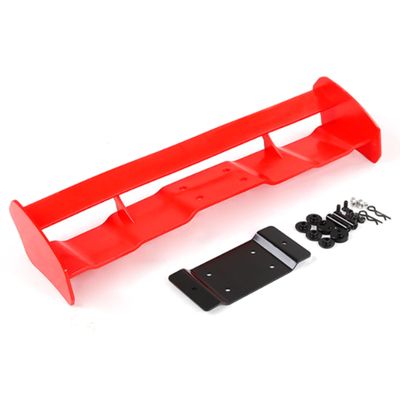 FLMLF Plastic Rear Wing Tail Kit for 1/5 Hpi Km ROVAN Baja 5b Buggy Rc Car Toys Parts (RED)