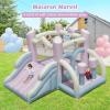 BOUNTECH Inflatable Bounce House, White Pink Dream Cotton Bouncy House for Kids 5-12 Indoor Outdoor Backyard Fun w/Blower, Wide Slide, Toddler Jumper Bouncy Castle for Boys Girls Birthday Party Gift view 2