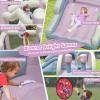 BOUNTECH Inflatable Bounce House, White Pink Dream Cotton Bouncy House for Kids 5-12 Indoor Outdoor Backyard Fun w/Blower, Wide Slide, Toddler Jumper Bouncy Castle for Boys Girls Birthday Party Gift view 4