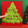 Funnymoom Christmas Punch Game Boxes DIY Advent Calendar Prize Boxes to Fill Includes Punch 24 Pcs Green Cups and Red Heart Stickers Kit 24 Day Award Reward Incentive Game Holiday Party Favors view 1
