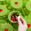 Funnymoom Christmas Punch Game Boxes DIY Advent Calendar Prize Boxes to Fill Includes Punch 24 Pcs Green Cups and Red Heart Stickers Kit 24 Day Award Reward Incentive Game Holiday Party Favors view 4