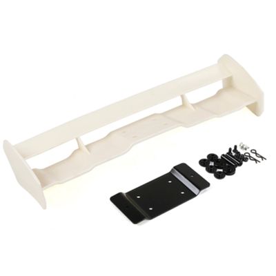 FLMLF Plastic Rear Wing Tail Kit for 1/5 Hpi Km ROVAN Baja 5b Buggy Rc Car Toys Parts (White)