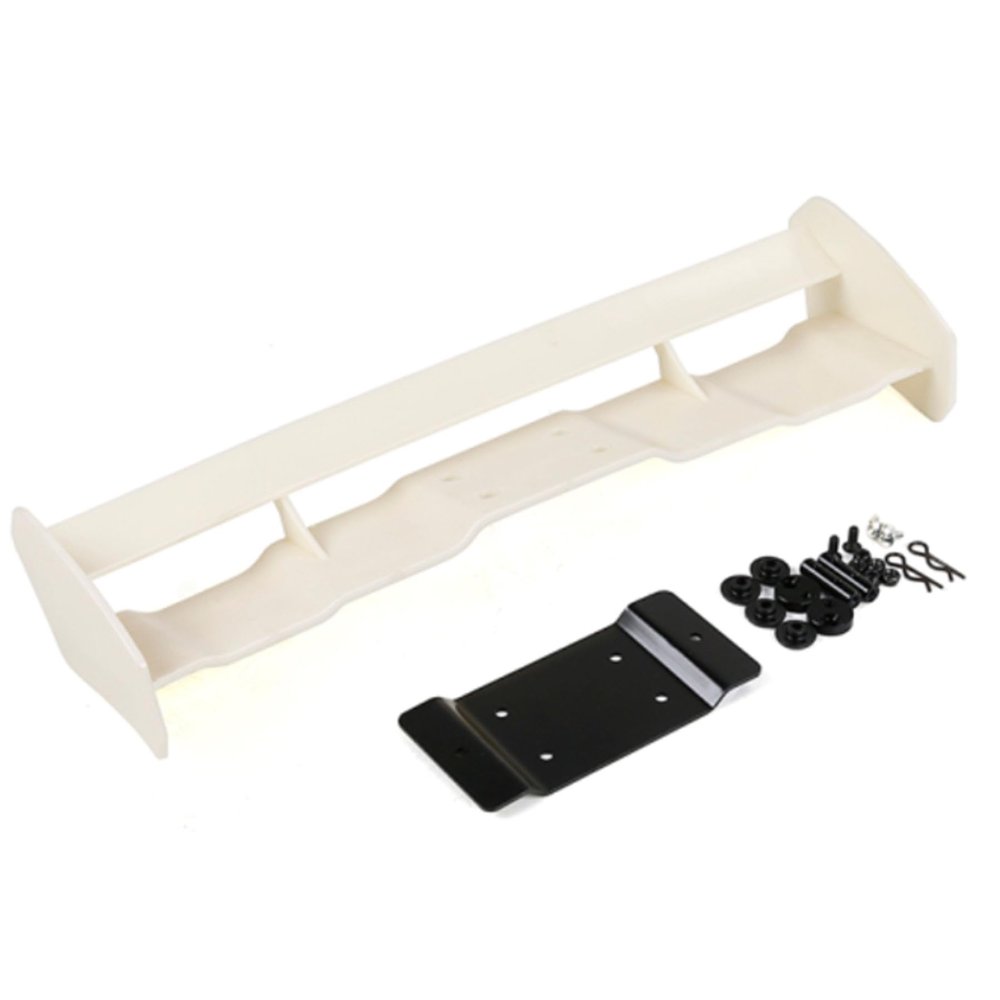 FLMLF Plastic Rear Wing Tail Kit for 1/5 Hpi Km ROVAN Baja 5b Buggy Rc Car Toys Parts (White)