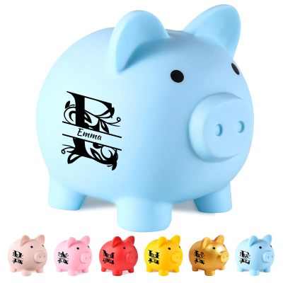 Custom Piggy Bank for Kids, Kids First Piggy Bank Gift,Teaching Savings,Birthday Gift Personalized, Cute Piggy Shape Design
