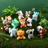 14 Pcs Mini Safari Stuffed Animals Bulk, 4 Inch Jungle Safari Party Favors Plush Toys with Keychain for Kids Birthday Gifts, Zoo Animal-Themed Decor, Baby Showers, or Classroom Rewards view 1