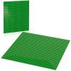 Pokiiulk Classic Green Baseplates, 32x32 Studs Square Base Plates for Play or Display Bricks Creations, Compatible with Classic Legos, 10" x 10", Pack of 2, Perfect for Grass or Nature Landscapes view 1