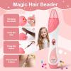 Automatic Hair Braiding Machine  DIY Hair Salon Toys for Girls with Braider, Beads, Wig & Accessories - Kids Hair Styling Tool Toy Set, Christmas Birthday Toys Gifts for Girls Age 5 6 7 8-12 view 2