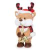 Cuddle Barn - Jazzy Antlers | Animated Christmas Saxophone Playing Reindeer Plush Toy, 14 inches, Brown view 2