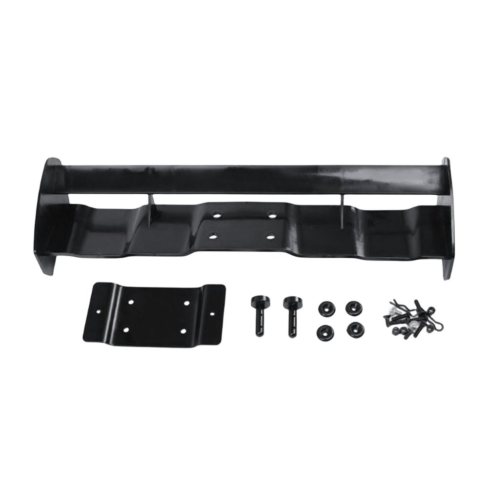FLMLF Plastic Rear Wing Tail Kit for 1/5 Hpi Km ROVAN Baja 5b Buggy Rc Car Toys Parts (Black)