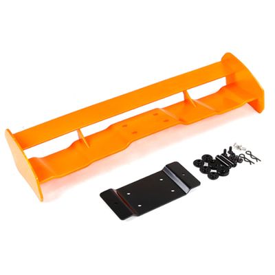 FLMLF Plastic Rear Wing Tail Kit for 1/5 Hpi Km ROVAN Baja 5b Buggy Rc Car Toys Parts (Orange)