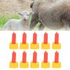 10Pcs Lamb Milk Drink Nipple Sheep Nursing Feeder Nipple Portable Lightweight sturdy Easy Use Orphaned Baby Animal Red view 3