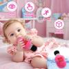 Golray Plush Toddler Purse Baby Girl Pretend Play Toy - 10 Pcs My First Purse with Soft Sensory Toy Smartphone/Crinkle Makeup Beauty Playset for Toddler Baby Girl Christmas Birthday Gift Ages 3 4 5 view 2